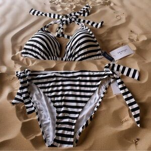 Swimsuits for All Bikini Striped size 20 NWT